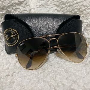 Gold Authentic Ray Ban Aviators